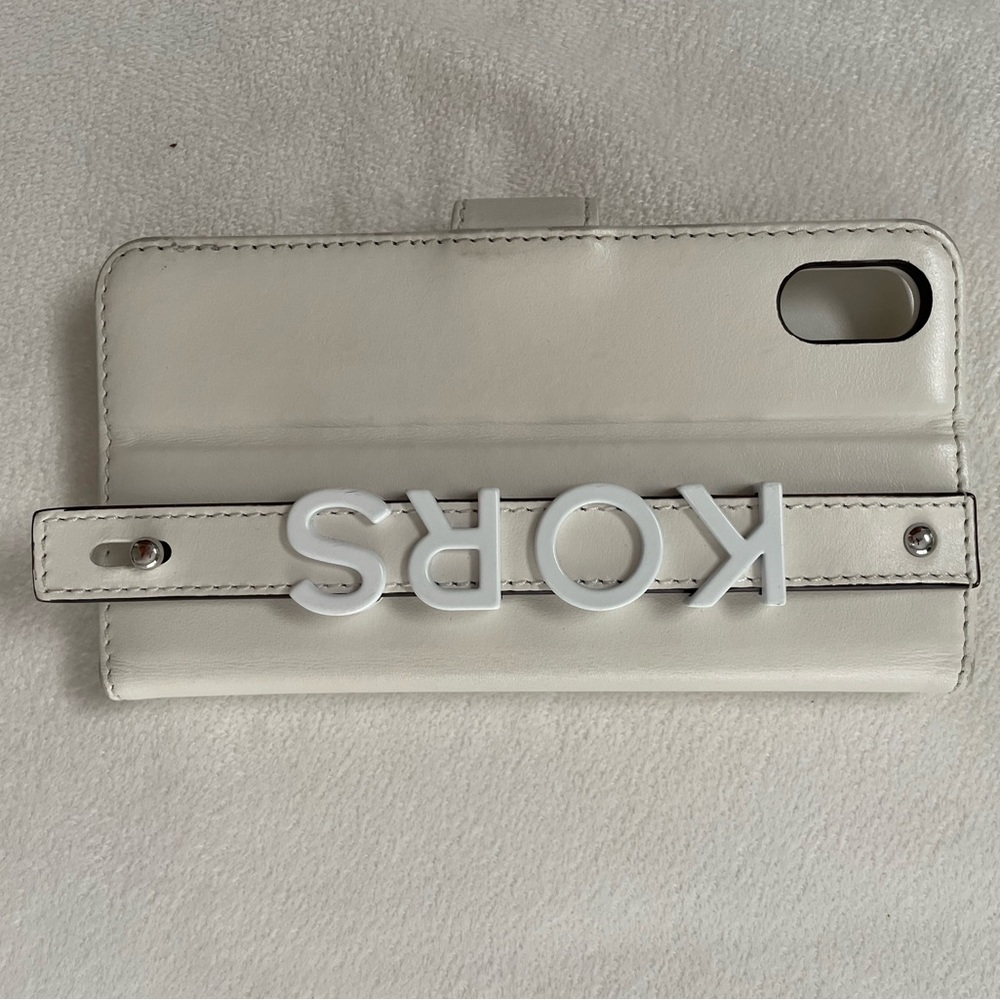 Michael Kors iPhone XS Max Wallet phone case with folio strap
